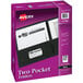 Avery® Letter Size 2-Pocket Black Paper Folder - 25/Box Main Thumbnail 1