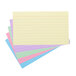 Universal UNV47216 3" x 5" Assorted Color Ruled Index Cards - 100/Pack Main Thumbnail 2