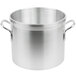 A Vollrath Wear-Ever aluminum stock pot with handles.