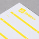 Avery® 05209 11/16" x 3 7/16" White / Yellow Rectangular Write-On / Printable 1/3 Cut File Folder Labels - 252/Pack Main Thumbnail 7