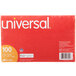 Universal UNV47250 5" x 8" White Ruled Index Cards - 100/Pack Main Thumbnail 5