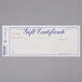Rediform Office 98002 Blue and Gold Gift Certificate with Envelope - 25/Pack Main Thumbnail 4