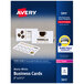 Avery® 2" x 3 1/2" Matte White Micro-Perforated Business Card - 2500/Pack Main Thumbnail 1