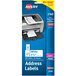 Avery® 2160 1" x 2 5/8" Mini-Sheets White Printable Address Labels - 200/Pack Main Thumbnail 1