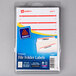Avery® 05201 11/16" x 3 7/16" White / Dark Red Rectangular Write-On / Printable 1/3 Cut File Folder Labels - 252/Pack Main Thumbnail 2