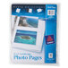 A package of 10 Avery white landscape photo pages with a blue and white label.