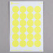 Avery® 5470 3/4" Neon Yellow Round Removable Write-On / Printable Labels - 1008/Pack Main Thumbnail 3
