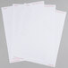 A stack of white Universal Permanent Laser and Inkjet Printer Labels with red text.
