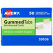 Avery® 59106 1" x 13/16" Gray Reinforced Cloth Gummed Index Tabs - 50/Pack Main Thumbnail 2