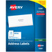 Avery® 1 1/2" x 2 13/16" White Mailing Address Labels - 2100/Box Main Thumbnail 1