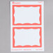 Avery® 5143 2 1/3" x 3 3/8" Printable Self-Adhesive Name Badges with Red Border - 100/Pack Main Thumbnail 3