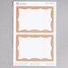 Avery® 5146 2 1/3" x 3 3/8" Printable Self-Adhesive Name Badges with Gold Border - 100/Pack Main Thumbnail 3