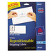 Avery® 58163 2" x 4" White Repositionable Mailing Address Labels - 250/Pack Main Thumbnail 1