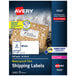 Avery® 5523 TrueBlock 2" x 4" Waterproof White Shipping Labels with Ultrahold Permanent Adhesive - 500/Box Main Thumbnail 1