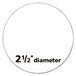 Avery® 22830 2 1/2" True Print White Glossy Round Print-to-the-Edge Labels - 90/Pack Main Thumbnail 3