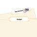 Avery® 5366 TrueBlock 2/3" x 3 7/16" White File Folder Labels - 1500/Box Main Thumbnail 2