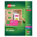 Avery® 6481 2" x 4" Assorted Neon Color Removable ID Labels - 120/Pack Main Thumbnail 1