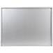 A white rectangular metal grease tray for an Avantco charbroiler.