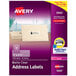Avery® 5660 1" x 2 5/8" Easy Peel Matte Clear Mailing Address Labels - 1500/Box Main Thumbnail 1