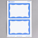 Avery® 5144 2 1/3" x 3 3/8" Printable Self-Adhesive Name Badges with Blue Border - 100/Pack Main Thumbnail 3