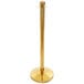 Lancaster Table & Seating Gold 40" Rope-Style Crowd Control / Guidance Stanchion Main Thumbnail 2