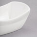 A white rectangular porcelain bowl.