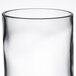 A close up of a clear Arcoroc wine tumbler.