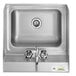 Regency 17" x 15" Wall Mounted Hand Sink with Gooseneck Faucet and Side Splash Main Thumbnail 6
