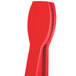 Red Thunder Group polycarbonate tongs with a flat grip and holes in the ends.