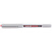 Uni-Ball 60139 Vision Red Ink with Gray Barrel 0.7mm Roller Ball Waterproof Stick Pen - 12/Box Main Thumbnail 2