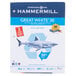 Hammermill 86702 Great White 8 1/2" x 11" White Case of 3-Hole Punched 20# Recycled Copy Paper - 5000 Sheets Main Thumbnail 4
