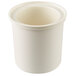 A white Cambro insulated cold condiment dispenser kit with a lid.