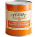 A Phillips #10 can of white chocolate ice cream cone dip and fruit coating.