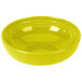 A yellow Fiesta China Bistro Bowl with a white rim on a white background.