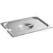 Vigor 1/2 Size Slotted Stainless Steel Steam Table / Hotel Pan Cover Main Thumbnail 3