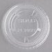 Solo PL100N Small Clear Plastic Souffle / Cup Lid - 2500/Case Main Thumbnail 2