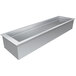 A Hatco stainless steel long rectangular drop-in cold food well with three containers.