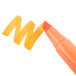 A yellow Bic Brite Liner highlighter with an orange cap and yellow tip.