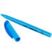 A blue Bic Brite Liner highlighter pen with a blue cap.