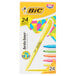 A box of 24 Bic Brite Liner highlighter pens in assorted colors.