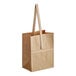 A brown Choice paper bag with handles.