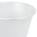 A Vollrath aluminum dipper with a white background.