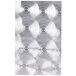 A silver rectangular Menu Solutions Alumitique menu board with a swirl finish.