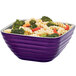 Vollrath 4763265 Double Wall Square Beehive1.8 Qt. Serving Bowl - Passion Purple Main Thumbnail 1