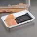 Black 4" x 7" Absorbent Meat, Fish and Poultry Pad 40 Grams - 2000/Case Main Thumbnail 1