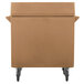 Cambro TDCR12157 Coffee Beige Tray and Dish Cart with Cutlery Rack and Protective Vinyl Cover Main Thumbnail 4
