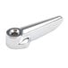 A chrome plated T&S lever handle with red index.