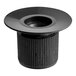 A black plastic Hatco knob with a hole in it.