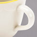3.5 oz. Ivory (American White) Scalloped Edge China Espresso Cup with Gold Accent Band - 36/Case Main Thumbnail 5