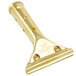 A gold metal Unger GoldenClip brass squeegee handle with holes.